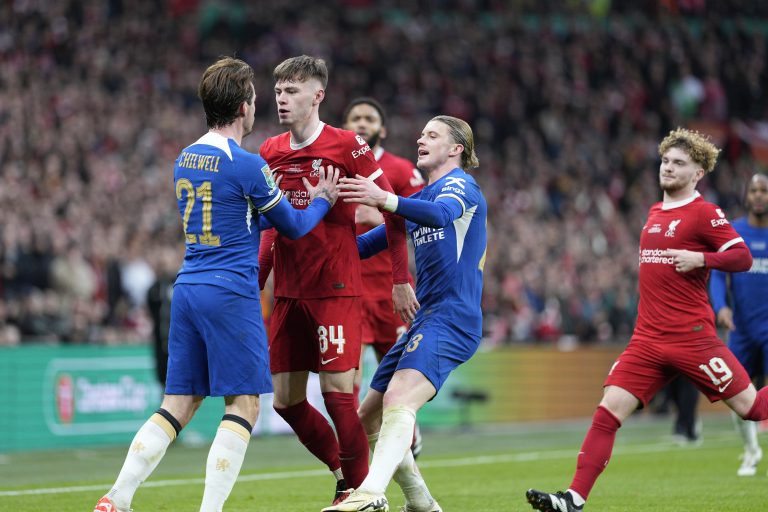 Liverpool starlet Conor Bradley goads Ben Chilwell after Chelsea captain was accused of ‘picking fights with kids’
