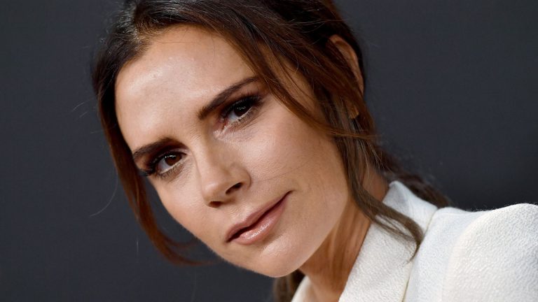 Victoria Beckham is sensational in a tiny lace two-piece in risqué video