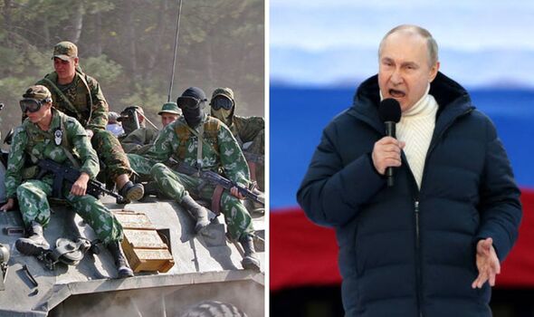 Vladimir Putin creating ‘huge Soviet-style army’ massing along NATO’s border Vladimir Putin creating ‘huge Soviet-style army’ massing along NATO’s border