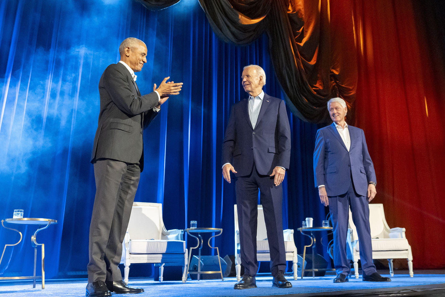 3 presidents, celebrity performances and protester interruptions at Biden’s M fundraiser