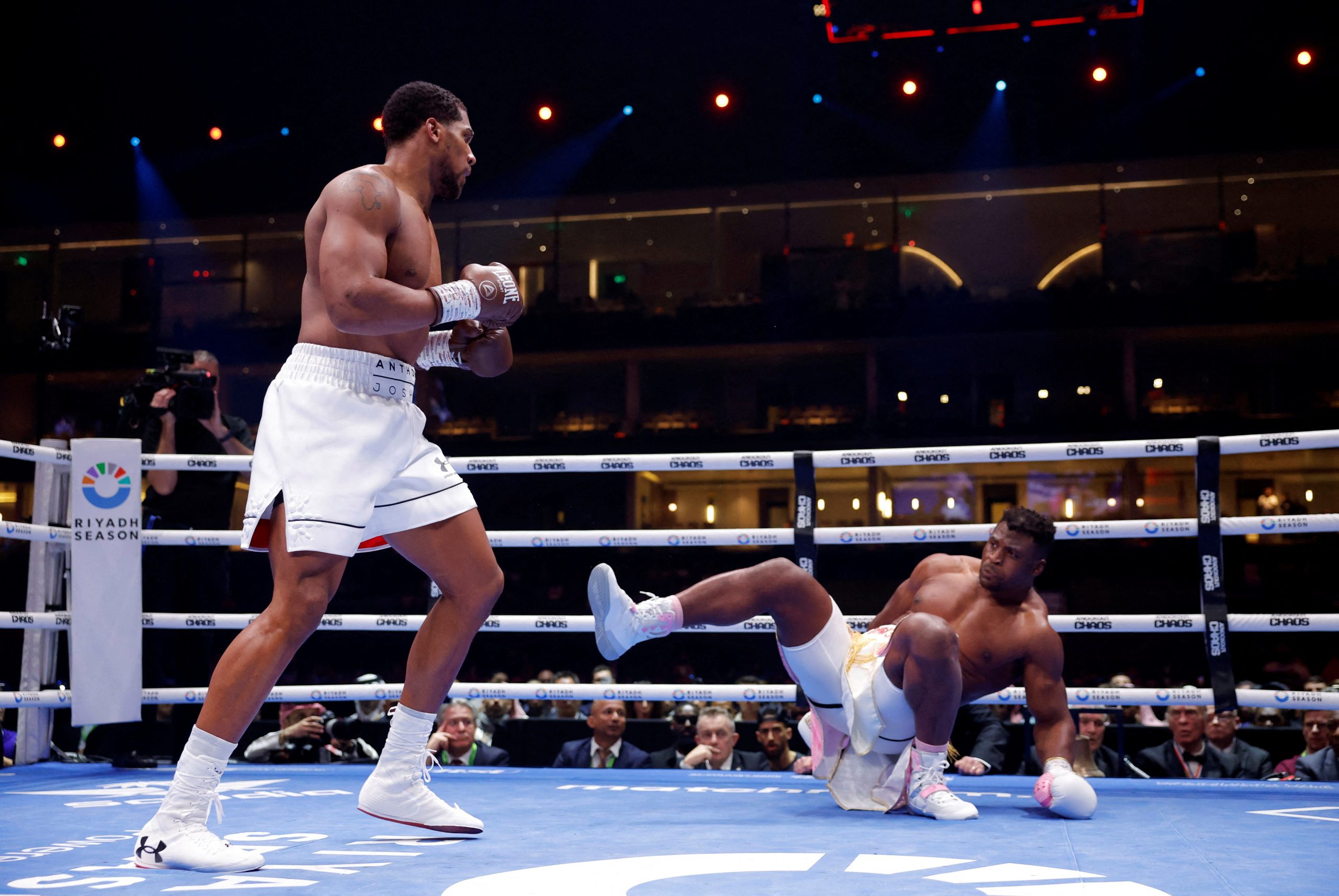 Anthony Joshua jumps up Ring Magazine heavyweight rankings after Ngannou KO but ‘crazy’ Fury laughs off standings