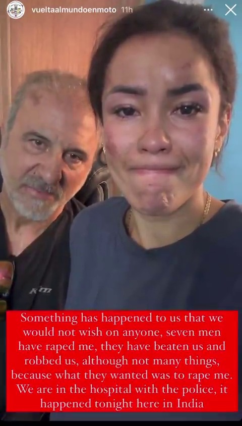 Bruised tourist posts pained video after being gang raped by seven men in India in front of her husband in couple’s tent