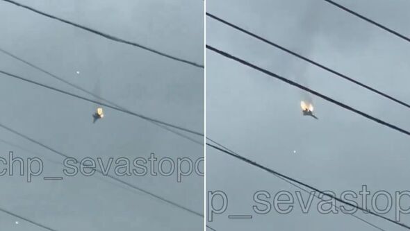 Burning £67m Russian plane falls from sky ‘after being shot down by own air defence’
