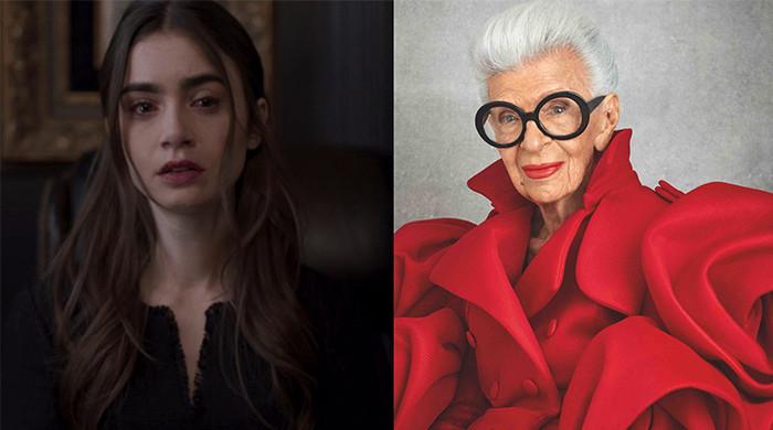 ‘Emily in Paris’ star Lily Collins mourns death of Iris Apfel