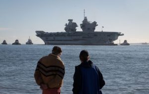 HMS Queen Elizabeth leaves Portsmouth for repairs after pulling out of NATO mission