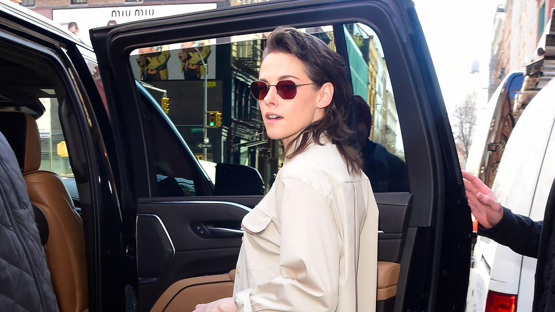 Kristen Stewart is all legs in underwear and heels for head-turning NYC outing