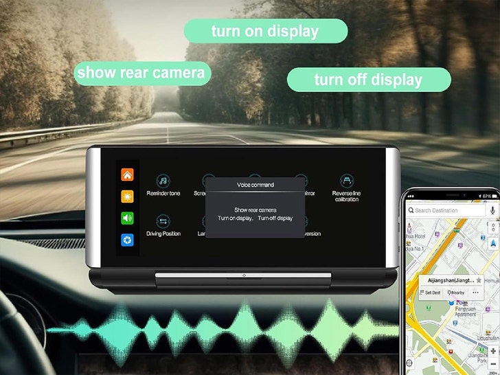 Outfit Your Car With This  Car Display Compatible With Apple and Android