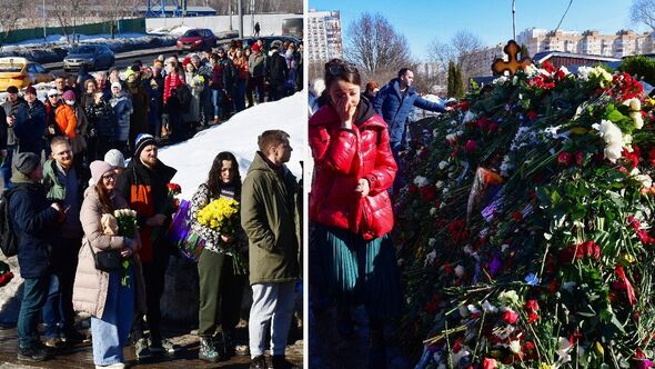 Putin on alert for fresh Russian revolt as mountain of flowers appear for ‘murdered’ rival