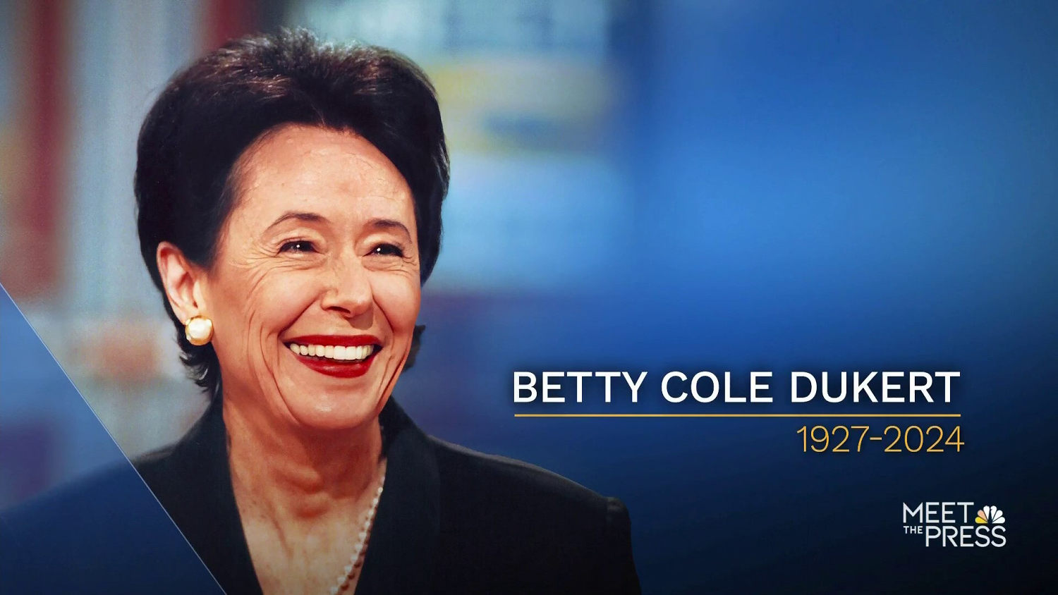 Remembering Betty Cole Dukert, former executive producer of Meet the Press