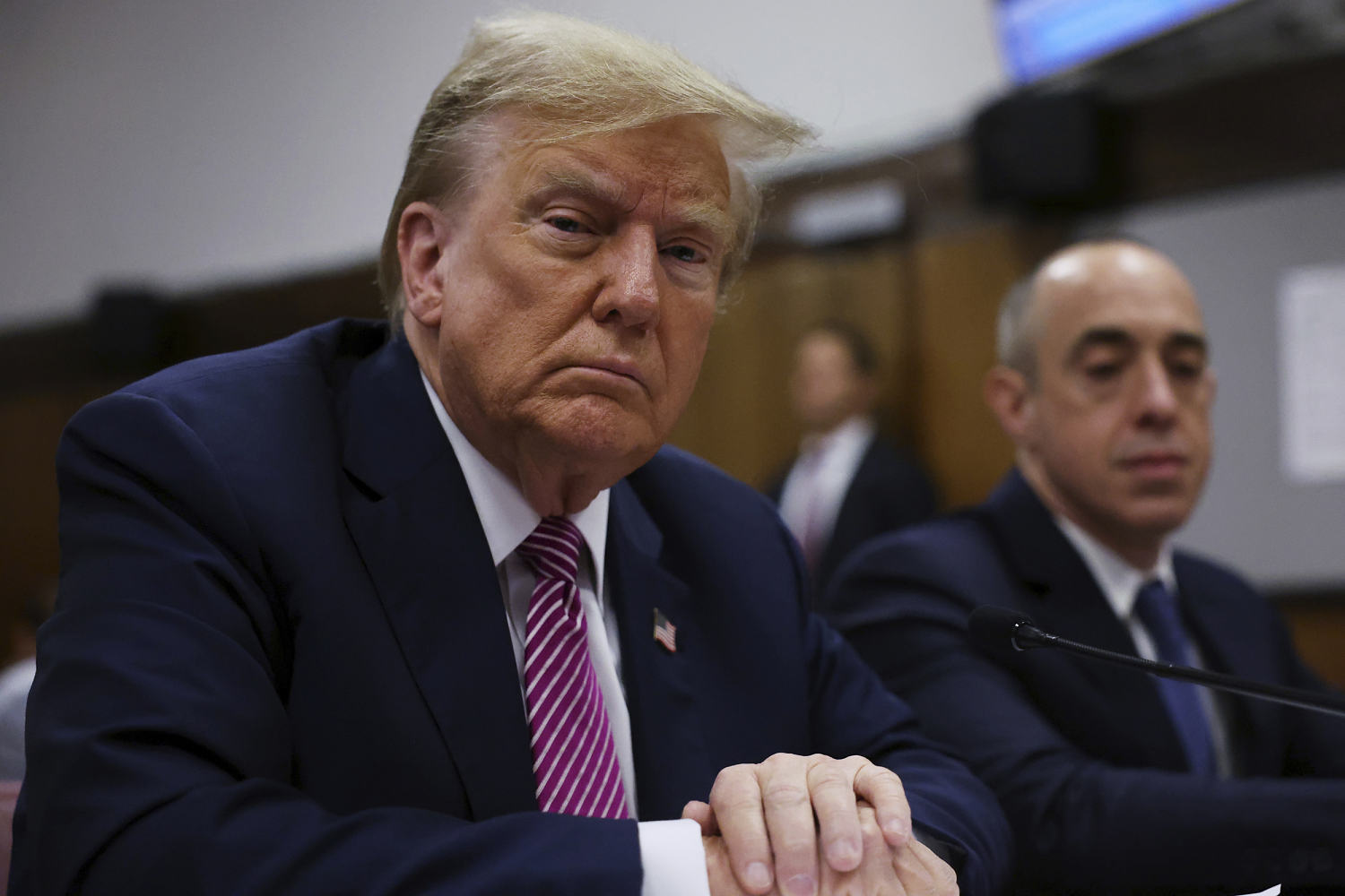 A man set himself on fire outside of courthouse where Trump is on trial, witness says