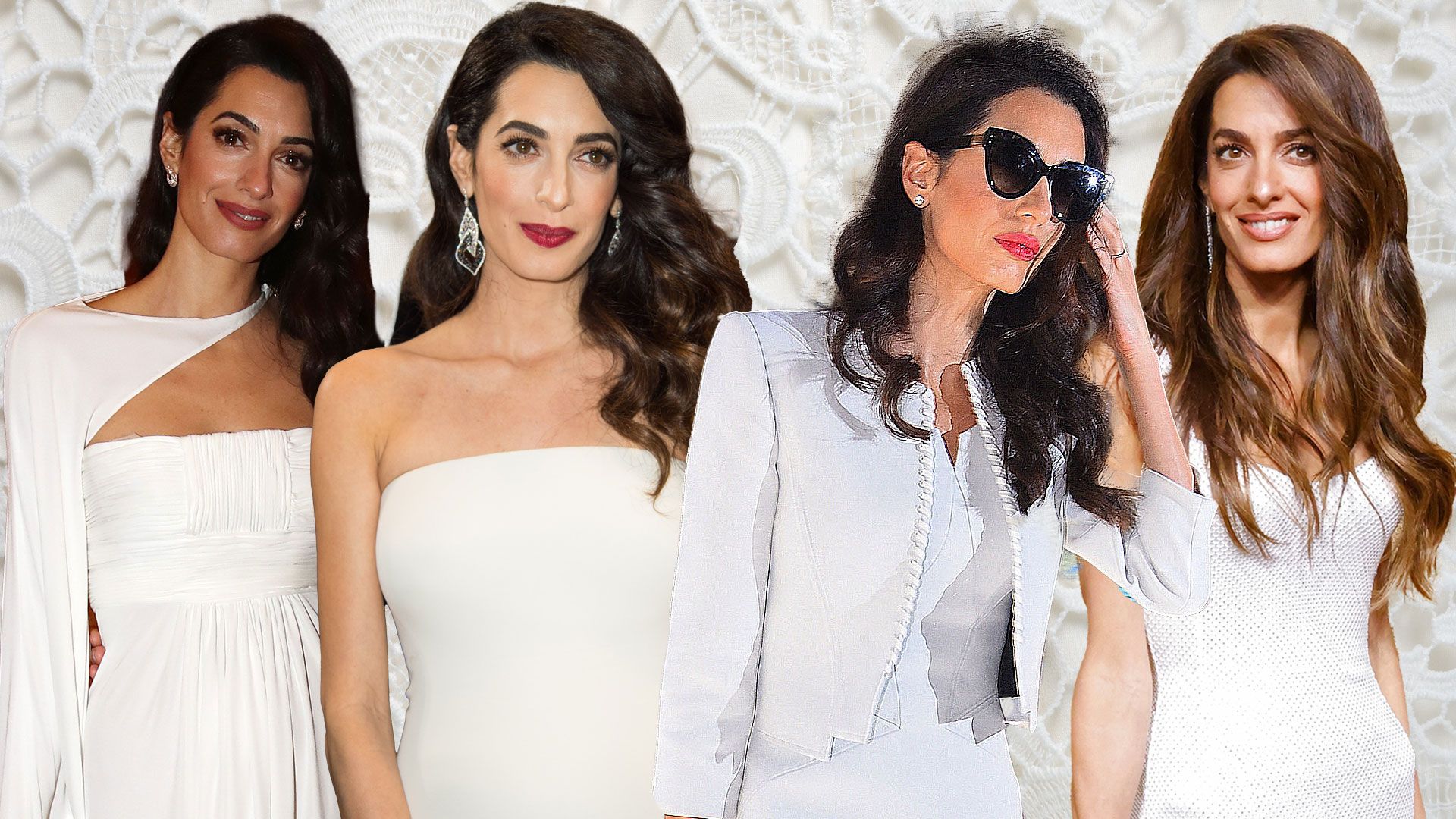 Amal Clooney’s most divine bridal looks: slinky slip dresses, fabulous in feathers and more