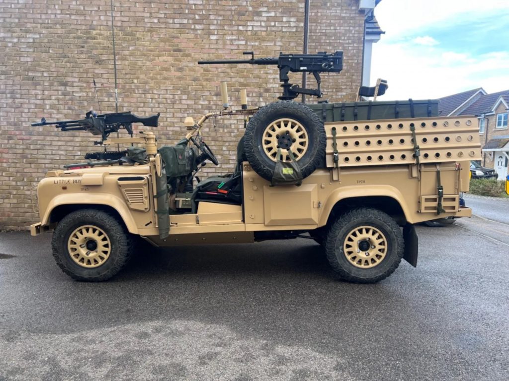 Army Land Rover that saw combat in the Middle East up for sale at same price as a Volvo – and comes with WEAPONS mount