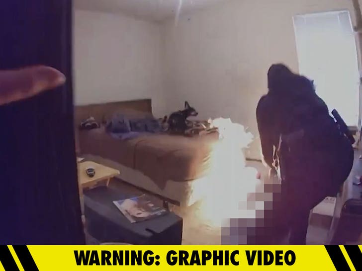 Body Cam Footage Shows Man Set Himself on Fire as Cops Try to Evict Him