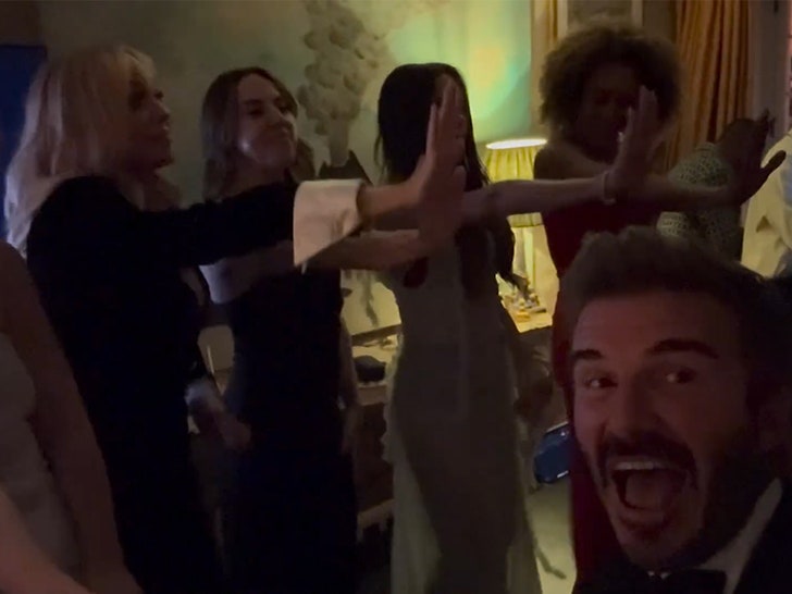 David Beckham Films Spice Girls Reunion At Victoria’s Bday Party