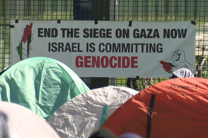 Demonstrators set up Pro-Palestinian encampment at UBC