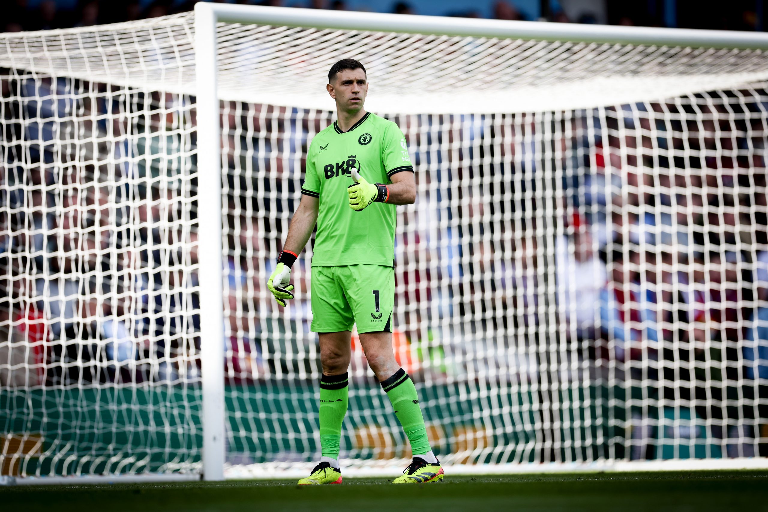 Did you spot bizarre change to Emi Martinez’s Aston Villa kit this weekend for Bournemouth clash?