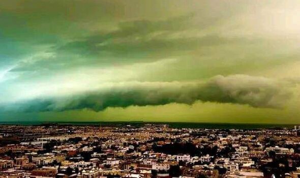 ‘Eerie’ moment Dubai sky turns green after floods: ‘Like science fiction!’
