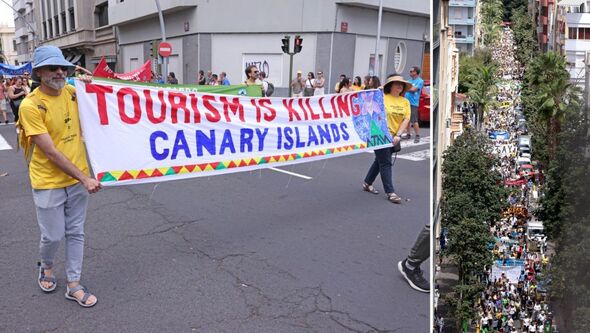‘I joined 120k Tenerife protesters and they had a clear message for British tourists’