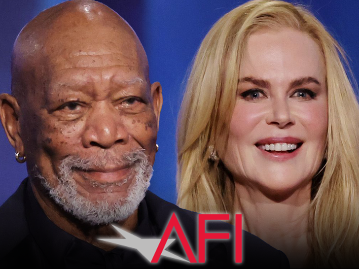 Morgan Freeman Spoofs Viral Nicole Kidman AMC Ad at AFI Award Gala