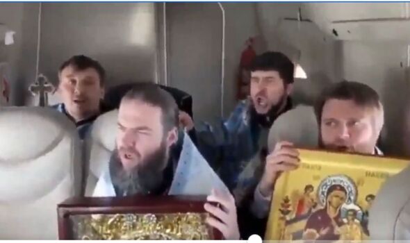 Russian priests bizarrely ‘fly over floods praying for areas to dry’ after ruinous deluge