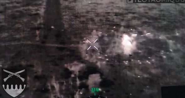 Russian tanks annihilated by Ukrainian cluster bombs in heart-stopping new footage