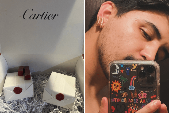 Man buys K Cartier earrings for  thanks to pricing error