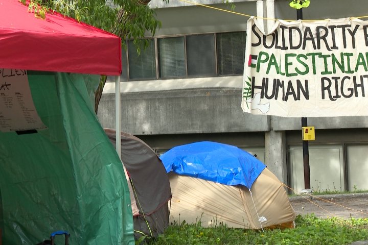 Officials deem barricades surrounding Queen’s University encampment a fire hazard