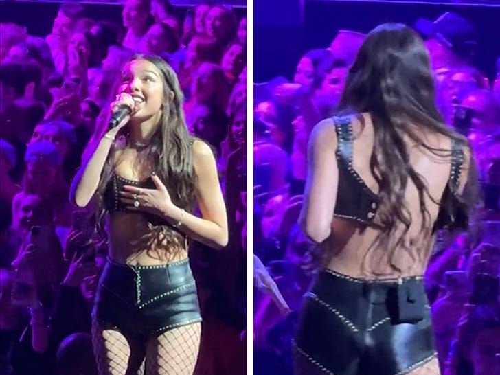 Olivia Rodrigo’s Top Pops Off During Wardrobe Malfunction at Concert