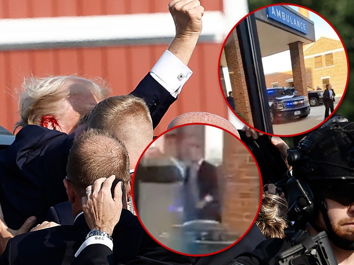 Donald Trump Arrives at Hospital After Assassination Attempt in Chaotic Scene