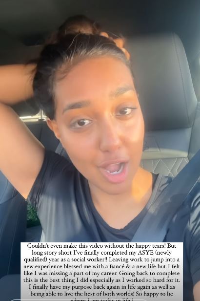 Love Island winner in tears as she reveals she’s going back to her day job