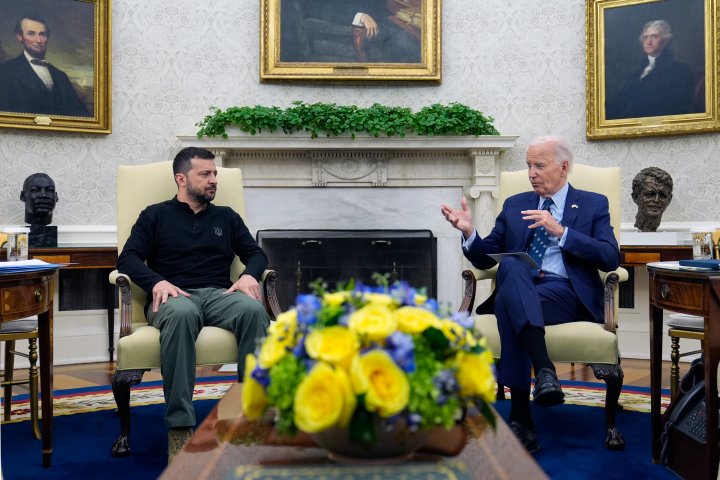Biden pledges US$8B in Ukraine military aid as Zelenskyy visits Washington