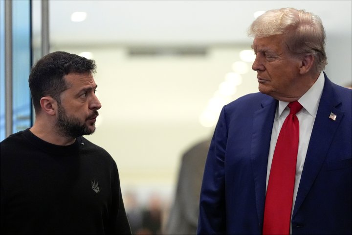 Trump, meeting with Zelenskyy, says he has ‘good relationship’ with Putin