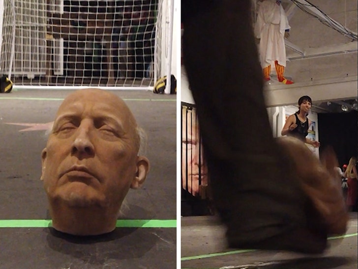 Donald Trump’s Head Used as a Soccer Ball in L.A. Art Exhibit