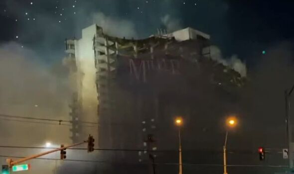 Dramatic moment famous hotel implodes in 22 seconds to make way for new £1.1bn stadium