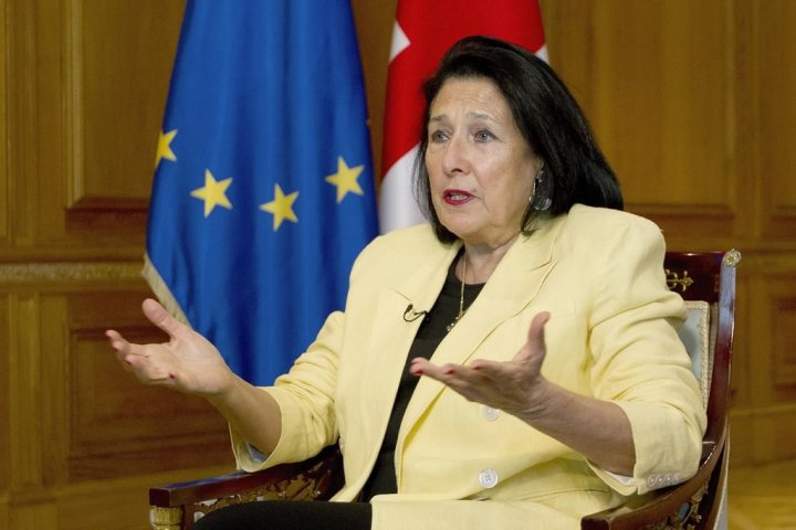 Georgian president won’t recognize parliament elections, calls for protests