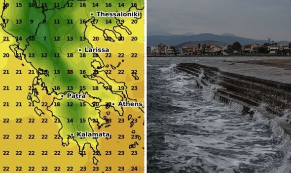 Greece holidays under threat as weather maps show exact date brutal cold snap will hit
