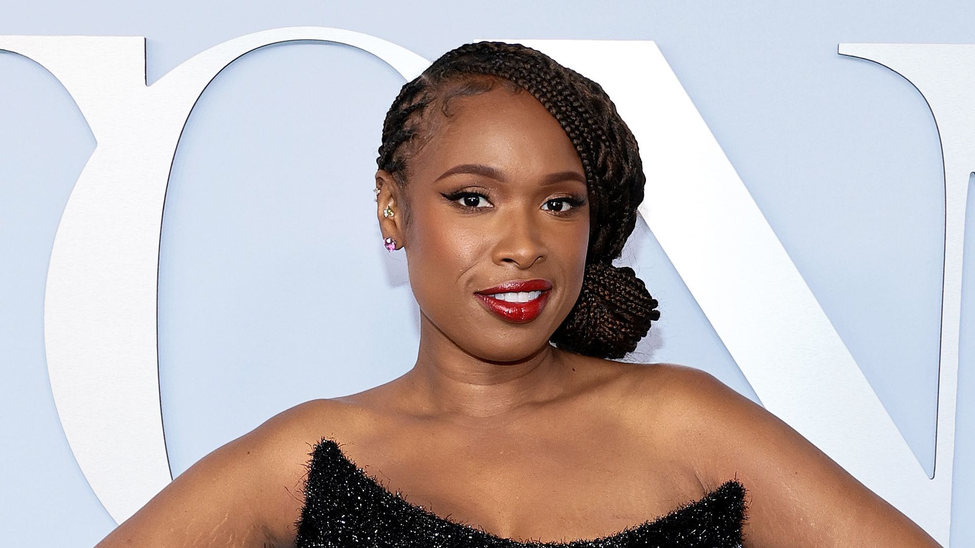 Jennifer Hudson stuns in sheer latex dress ahead of momentous performance