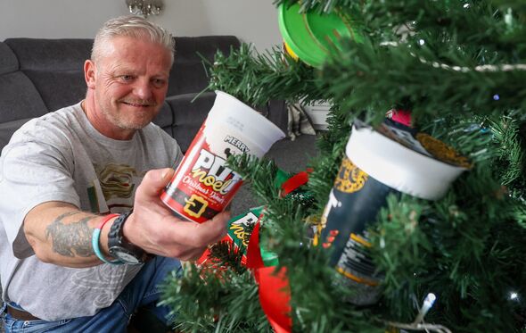 Pot Noodle superfan decorates his home with festive decorations devoted to snack