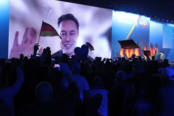 Elon Musk calls for Germany to ‘move beyond’ Nazi guilt at far-right rally