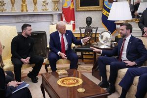 Ukraine LIVE: JD Vance met by furious protest as he tries to go on holiday