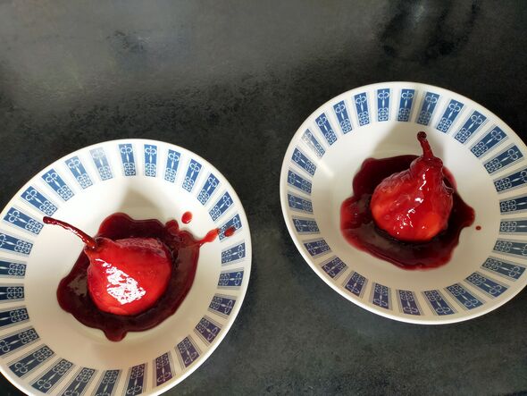 I made Rick Stein’s simple poached pears recipe — it was absolutely full of flavour