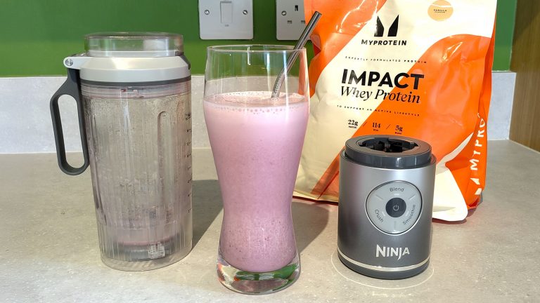 The Ninja Blast Max is so powerful it can obliterate frozen strawberries and even make kale smoothies delicious