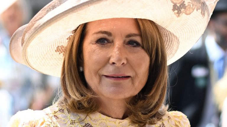 Carole Middleton is the Queen of Ascot 2025 wearing £325 butter yellow lace dress