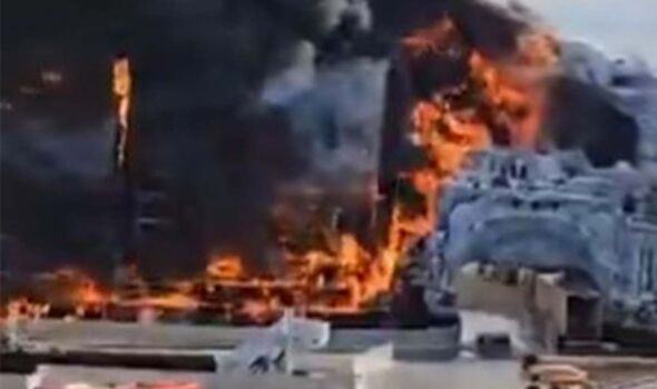 Moment Tomorrowland main stage bursts into flames in festival chaos