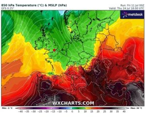 Spain weather maps turn volcanic red as 42C heat bomb hits – 5 hottest cities
