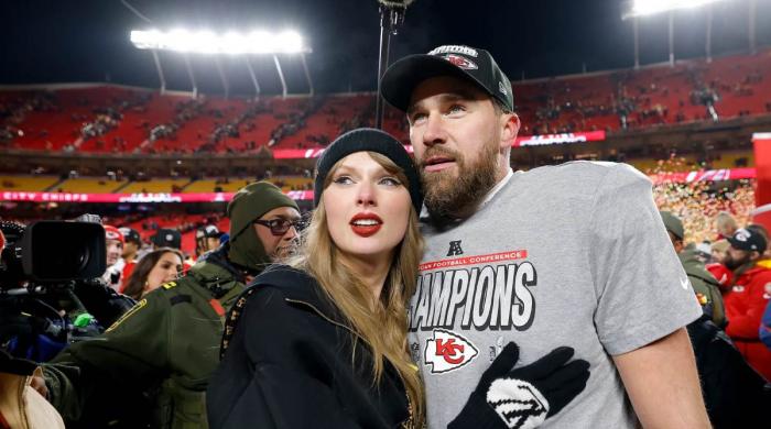 Travis Kelce celebrates Taylor Swift achievement after Chiefs fiery victory Travis Kelce celebrates Taylor Swift achievement after Chiefs fiery victory