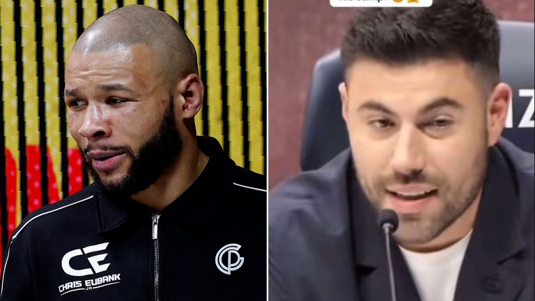 Chris Eubank Jr scolds promoter after storming out of post-fight press conference after Conor Benn loss
