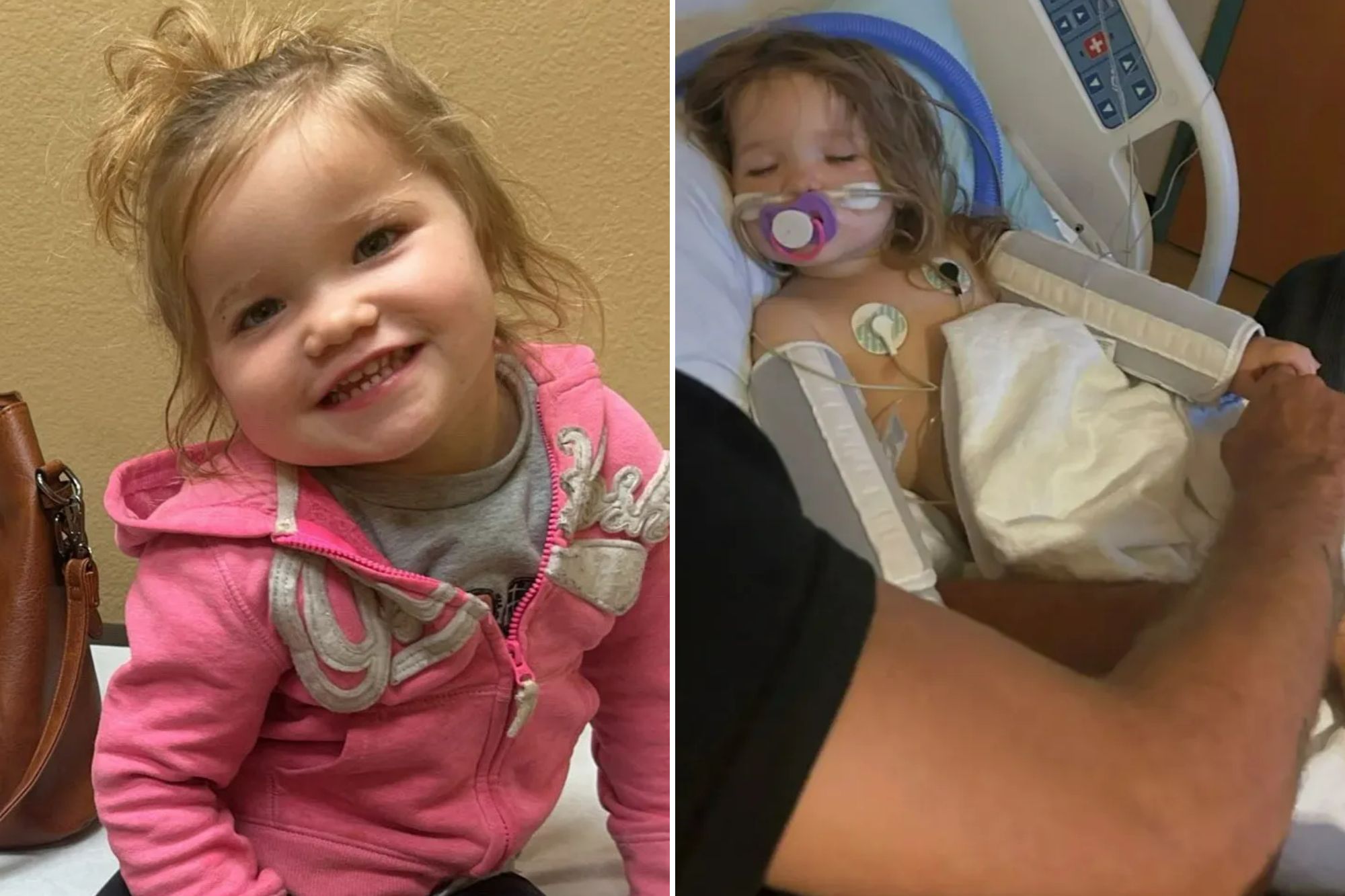 I’m sharing pics of my toddler fighting for her life with ‘cold copycat virus’ spreading NOW – don’t make our mistake