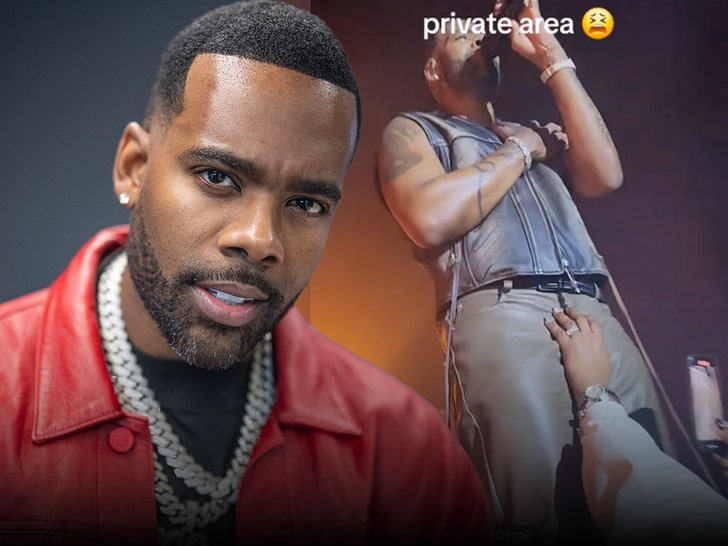 Mario Gets Crotch Grab from Fan During Performance