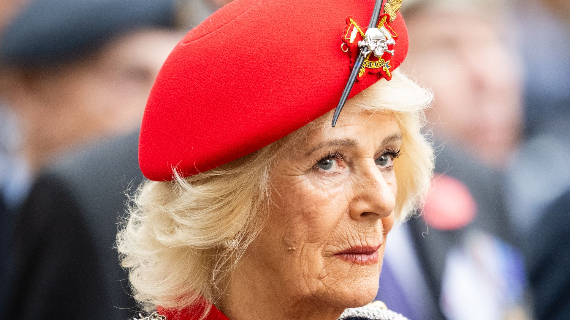 Queen Camilla makes £10k skull addition to outfit – borrowed from late Queen